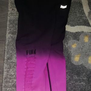Pink Victoria Secret ombre leggings